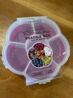 Crofton Pink Flower Snackle Box